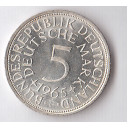 GERMANIA REPUBBLICA FEDERALE 5 Mark 1965 F Splendida